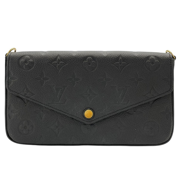 ルイ・ヴィトン LOUIS VUITTON ポシェット・フェリシー M64064 ブラック モノグラム・アンプラント レディース ショルダーバッグ