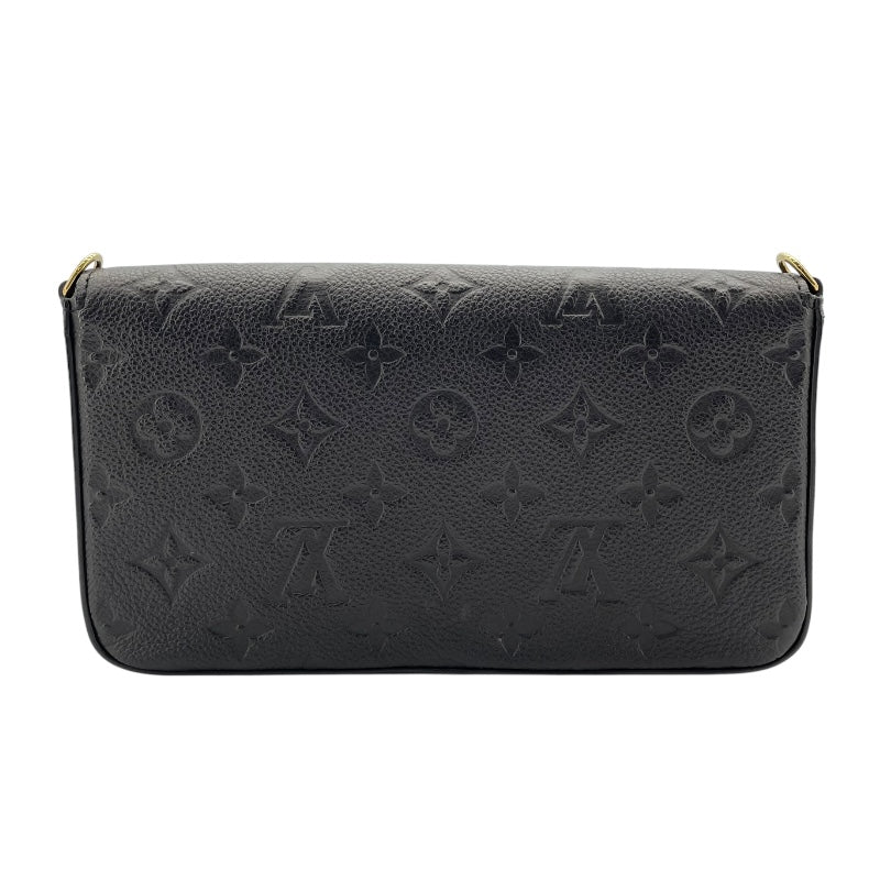 ルイ・ヴィトン LOUIS VUITTON ポシェット・フェリシー M64064 ブラック モノグラム・アンプラント レディース ショルダーバッグ