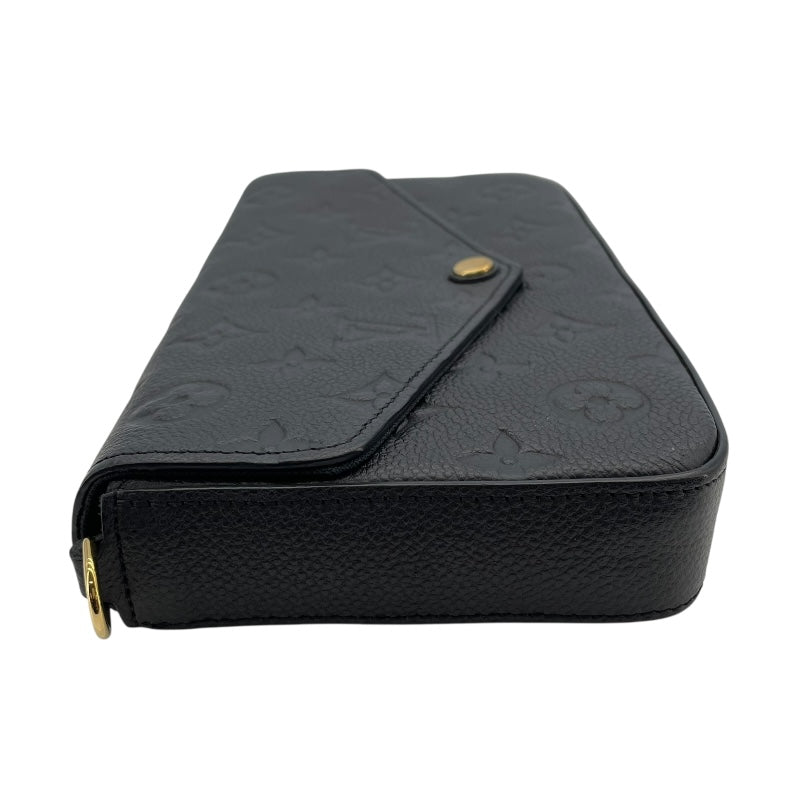 ルイ・ヴィトン LOUIS VUITTON ポシェット・フェリシー M64064 ブラック モノグラム・アンプラント レディース ショルダーバッグ