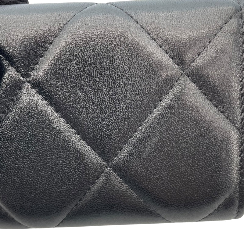 シャネル CHANEL CHANEL19 チェーンコインパス AP1787 31番台 ブラック GD SV金具 ラムスキン レディース コインケース