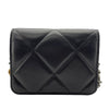 シャネル CHANEL CHANEL19 チェーンウエストバッグ ブラック　GDxSV金具 ラムスキン レディース ショルダーバッグ