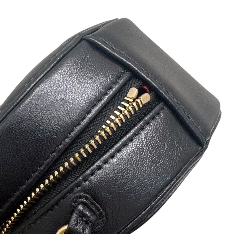 シャネル CHANEL CHANEL19　ラウンドチェーンショルダーバッグ ブラック ラムスキン レディース ショルダーバッグ