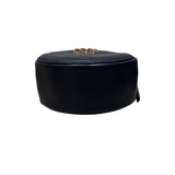 シャネル CHANEL CHANEL19　ラウンドチェーンショルダーバッグ ブラック ラムスキン レディース ショルダーバッグ