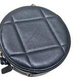 シャネル CHANEL CHANEL19　ラウンドチェーンショルダーバッグ ブラック ラムスキン レディース ショルダーバッグ