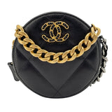 シャネル CHANEL CHANEL19 チェーンクラッチ AP0945 29番台 ブラック GDxSV金具 ラムスキン レディース ショルダーバッグ