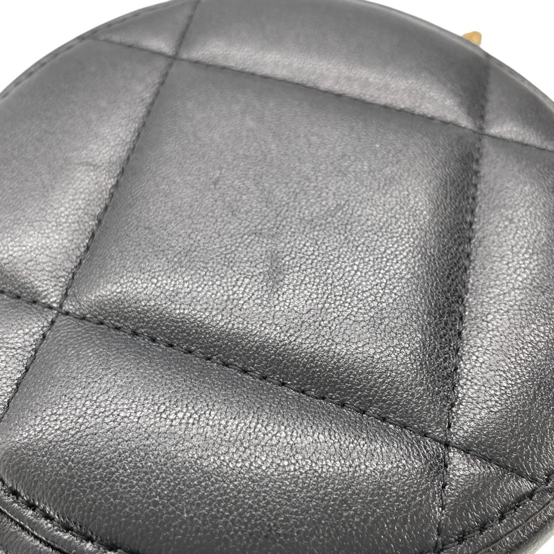 シャネル CHANEL CHANEL19 ラウンドチェーンショルダー AP0945 ブラック GD SV金具 ラムスキン レディース ショルダーバッグ