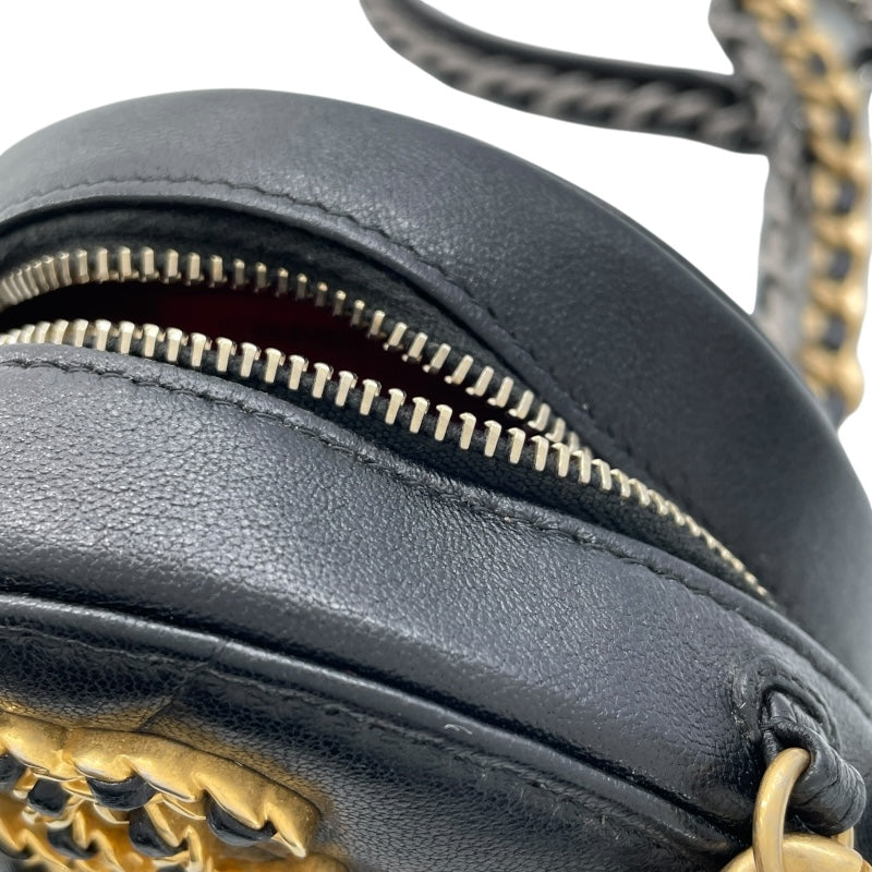 シャネル CHANEL CHANEL19 ラウンドチェーンショルダー AP0945 ブラック GD SV金具 ラムスキン レディース ショルダーバッグ