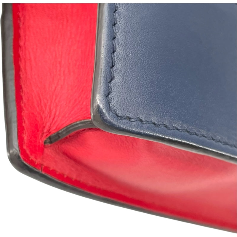 グッチ GUCCI クイーンマーガレットチェーンウォレット 476079 レッド/ネイビー/ホワイト レザー レディース ウォレットチェーン