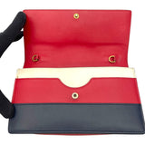 グッチ GUCCI クイーンマーガレットチェーンウォレット 476079 レッド/ネイビー/ホワイト レザー レディース ウォレットチェーン