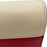 グッチ GUCCI クイーンマーガレット チェーンウォレット 476079 レッド ネイビー ホワイト GD金具 レザー レディース ショルダーバッグ