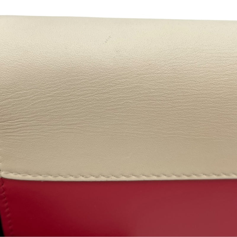 グッチ GUCCI クイーンマーガレット チェーンウォレット 476079 レッド ネイビー ホワイト GD金具 レザー レディース ショルダーバッグ