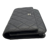 シャネル CHANEL マトラッセチェーンウォレット A33814 27番台 ブラック SV金具 キャビアスキン レディース ショルダーバッグ