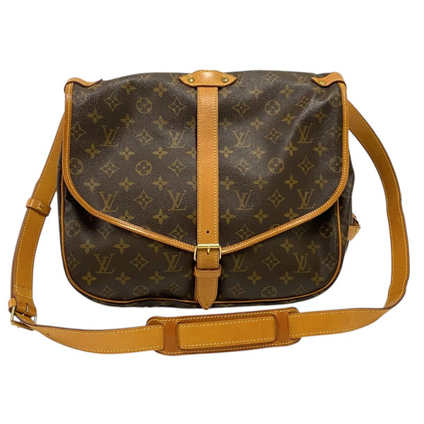ルイ・ヴィトン LOUIS VUITTON ソミュール35 M42254 モノグラム レディース ショルダーバッグ