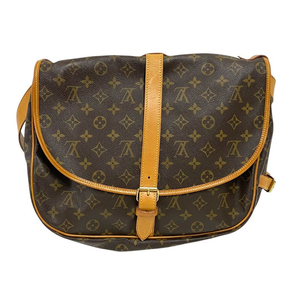ルイ・ヴィトン LOUIS VUITTON ソミュール35 M42254 モノグラム レディース ショルダーバッグ