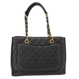 シャネル CHANEL GSTトートバッグ A50995 19番台 ブラック GD金具 キャビアスキン レディース トートバッグ