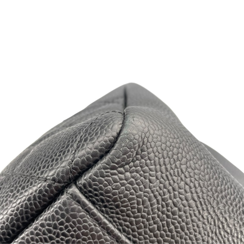 シャネル CHANEL GSTトートバッグ A50995 19番台 ブラック GD金具 キャビアスキン レディース トートバッグ