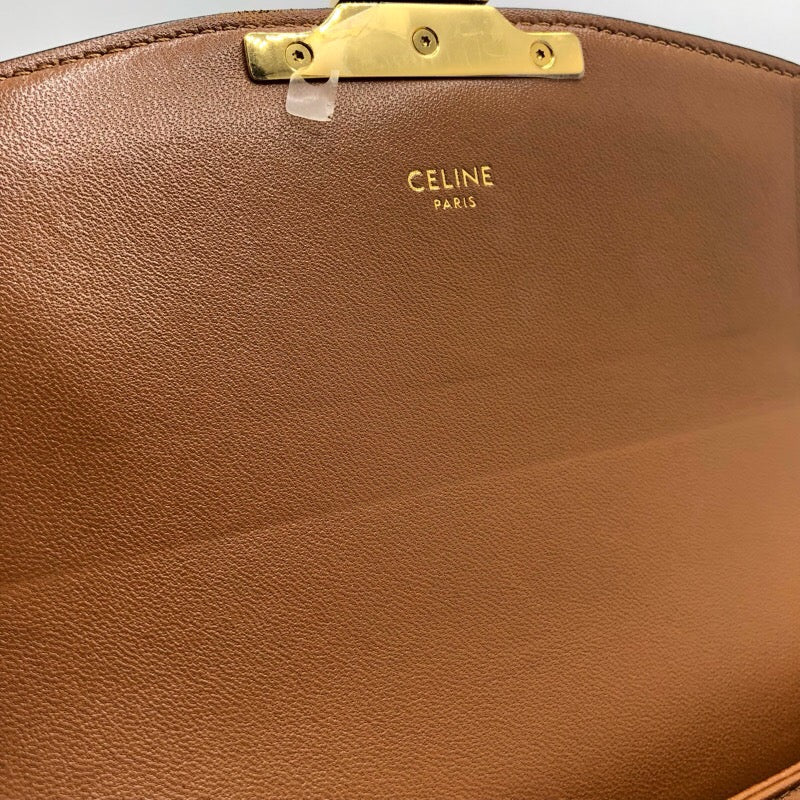 セリーヌ CELINE ティーントリオンフバッグ 188882 タン キャンバス・カーフ レディース ショルダーバッグ