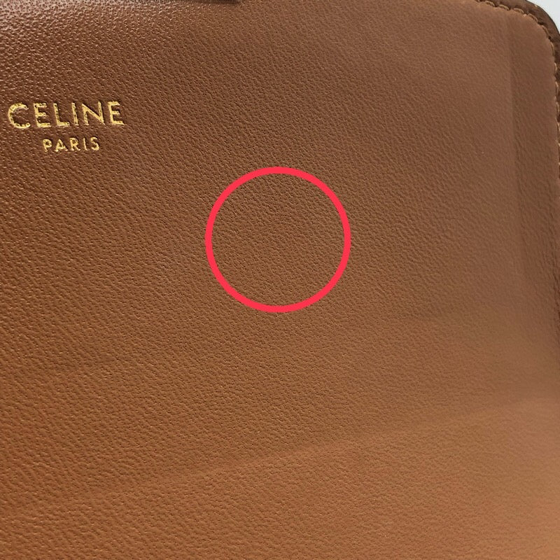 セリーヌ CELINE ティーントリオンフバッグ 188882 タン キャンバス・カーフ レディース ショルダーバッグ