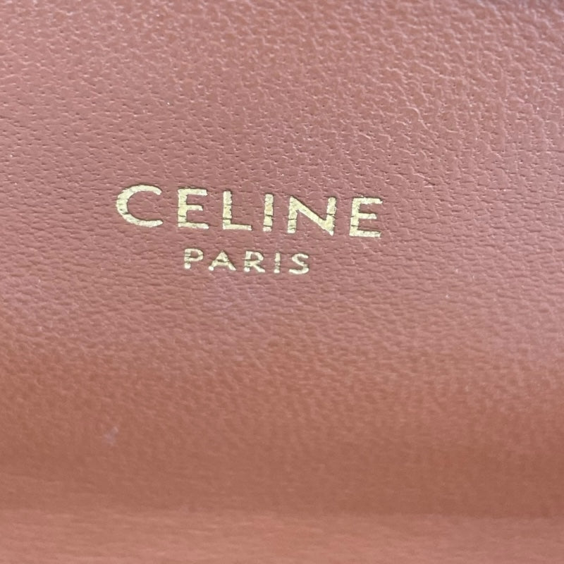 セリーヌ CELINE ショルダーバッグ クロード 194142 ホワイト GD金具 トリオンフキャンバス レディース ショルダーバッグ
