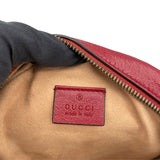グッチ GUCCI GGマーモント ハートショルダーバッグ 550154 レッド GD金具 レザー レディース ショルダーバッグ