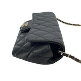 シャネル CHANEL アイウェアチェーンショルダー AP2044 31番台 ブラック GD金具 キャビアスキン レディース ショルダーバッグ