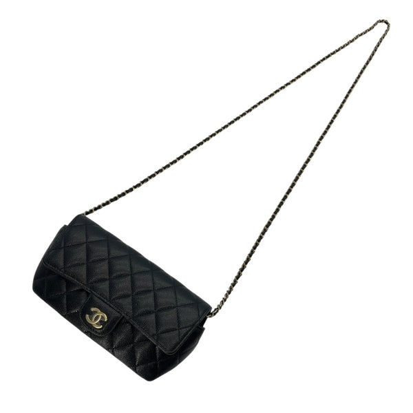 シャネル CHANEL アイウェアチェーンショルダー AP2044 31番台 ブラック GD金具 キャビアスキン レディース ショルダーバッグ