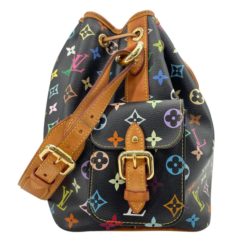 ルイ・ヴィトン LOUIS VUITTON プチ・ノエ M42230 ノワール モノグラム・マルチカラー レディース ショルダーバッグ