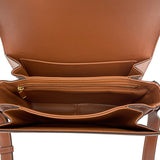 セリーヌ CELINE クラシックトリオンフバッグ 191242 アイボリーxタン GD金具 キャンバス/カーフ レディース ショルダーバッグ