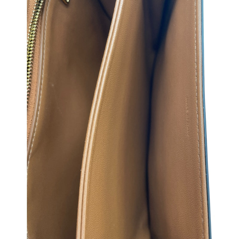 セリーヌ CELINE クラシック トリオンフバッグ ブラウン キャンバス・レザー レディース ショルダーバッグ