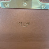 セリーヌ CELINE クラシック トリオンフバッグ ブラウン キャンバス・レザー レディース ショルダーバッグ