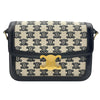 セリーヌ CELINE ティーントリオンフ バッグ 188882DBA.38NO アイボリーxブラック GD金具 キャンバス/レザー レディース ショルダーバッグ