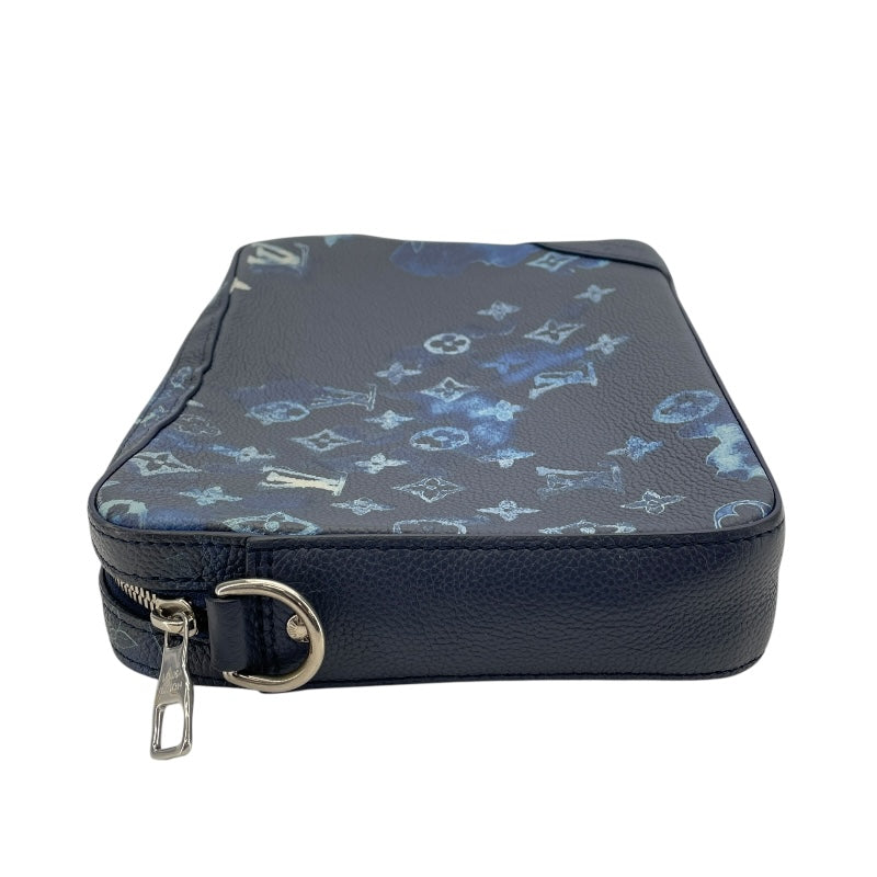 ルイ・ヴィトン LOUIS VUITTON トリオ・メッセンジャー M57840 ブルー モノグラム・ウォーターカラー メンズ メッセンジャーバッグ