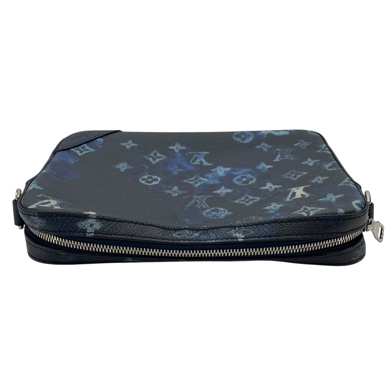 ルイ・ヴィトン LOUIS VUITTON トリオ・メッセンジャー M57840 ブルー モノグラム・ウォーターカラー メンズ メッセンジャーバッグ
