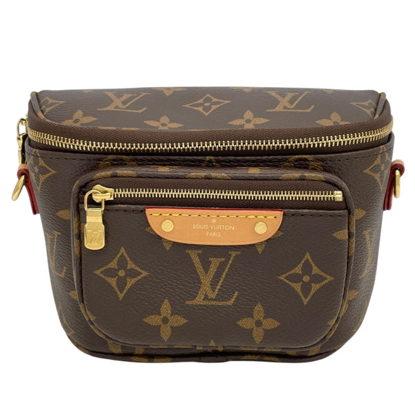 ルイ・ヴィトン LOUIS VUITTON ミニ・バムバッグ M82335 ブラウン モノグラムキャンバス レディース ショルダーバッグ