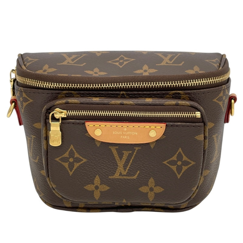 ルイ・ヴィトン LOUIS VUITTON ミニ・バムバッグ M82335 ブラウン モノグラムキャンバス レディース ショルダーバッグ