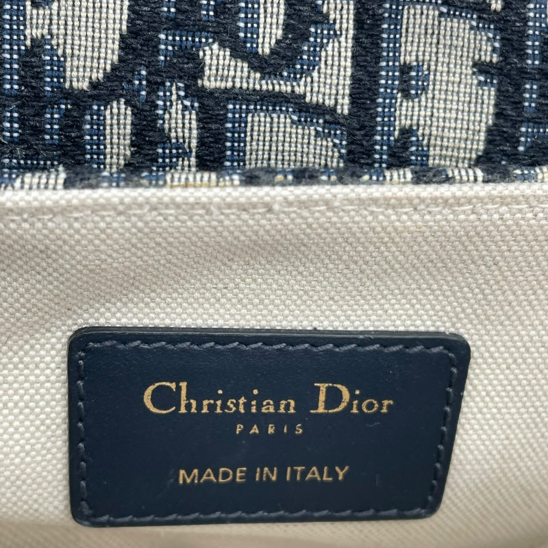 クリスチャン・ディオール Christian Dior サドルバッグミニ M0447CTZQ ネイビー アイボリー GD金具 オブリークジャガード レディース ショルダーバッグ