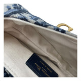 クリスチャン・ディオール Christian Dior サドルバッグ ミニ M0447CTZQ ネイビー アイボリー GD金具 オブリークジャガード レディース ハンドバッグ