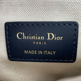 クリスチャン・ディオール Christian Dior サドルバッグ ミニ M0447CTZQ ネイビー アイボリー GD金具 オブリークジャガード レディース ハンドバッグ