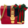 グッチ GUCCI シルヴィ ミニチェーンバッグ 431666 レッド レザー/キャンバス レディース ショルダーバッグ