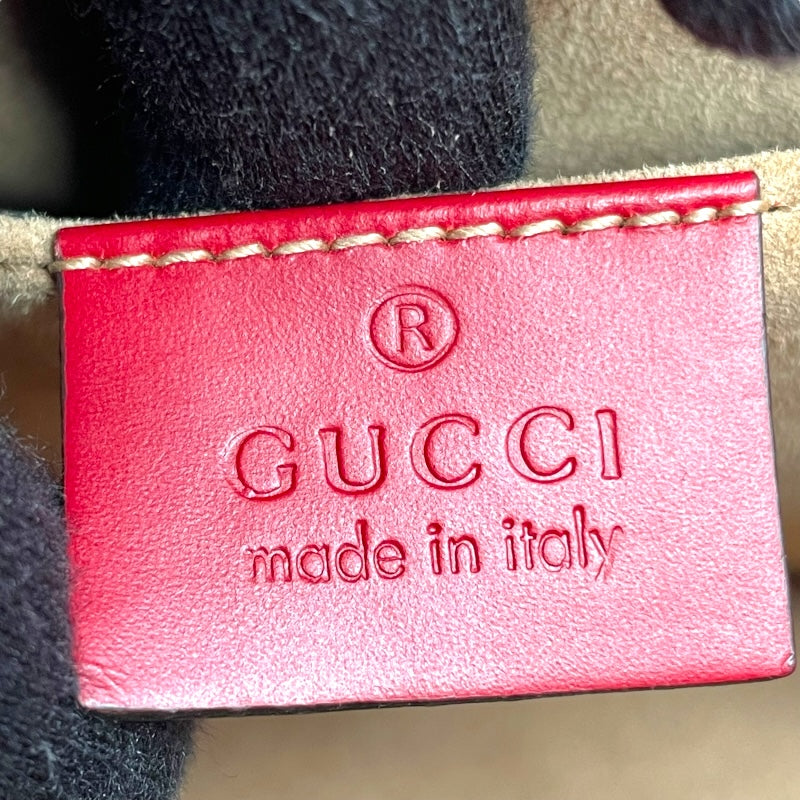 グッチ GUCCI シルヴィ ミニチェーンバッグ 431666 レッド レザー/キャンバス レディース ショルダーバッグ