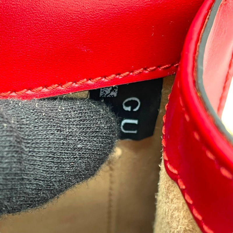 グッチ GUCCI シルヴィ ミニチェーンバッグ 431666 レッド レザー/キャンバス レディース ショルダーバッグ