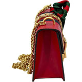 グッチ GUCCI シルヴィ ミニチェーンバッグ 431666 レッド レザー/キャンバス レディース ショルダーバッグ