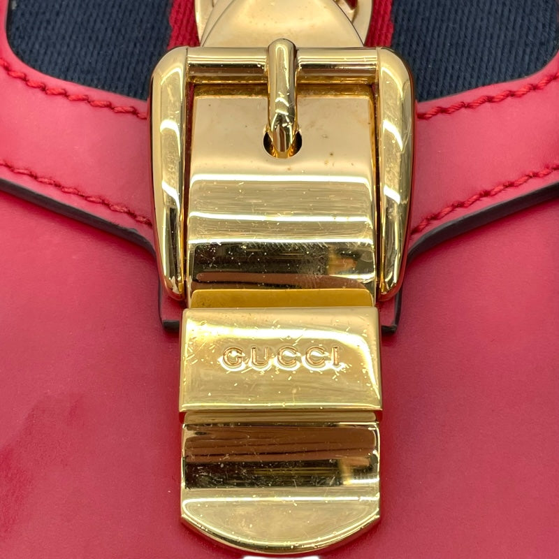 グッチ GUCCI シルヴィ ミニチェーンバッグ 431666 レッド レザー/キャンバス レディース ショルダーバッグ