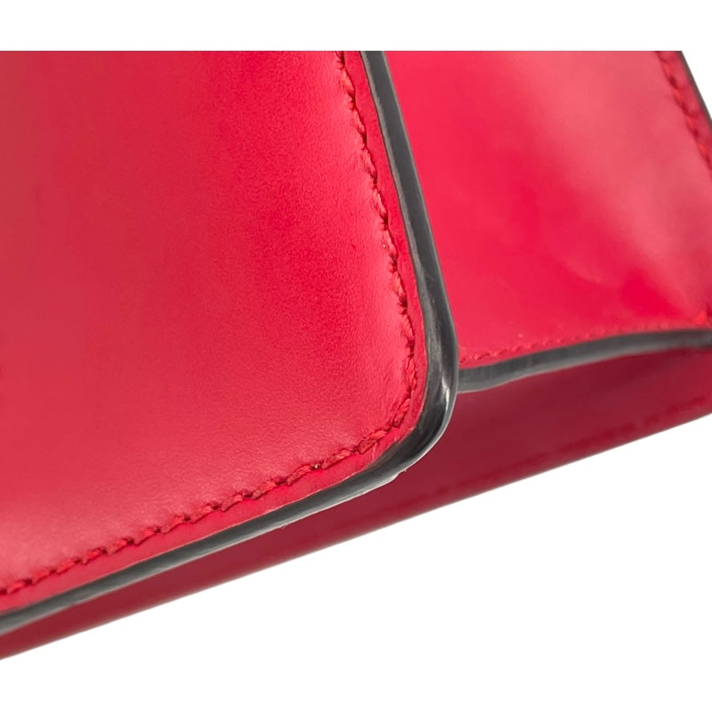 グッチ GUCCI シルヴィ ミニチェーンバッグ 431666 レッド レザー/キャンバス レディース ショルダーバッグ