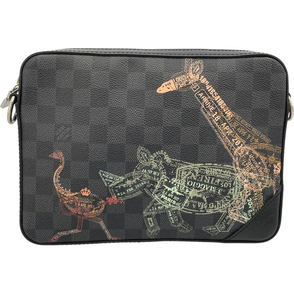 ルイ・ヴィトン LOUIS VUITTON トリオメッセンジャー N58040 ブラック ダミエ・グラフィット メンズ ショルダーバッグ