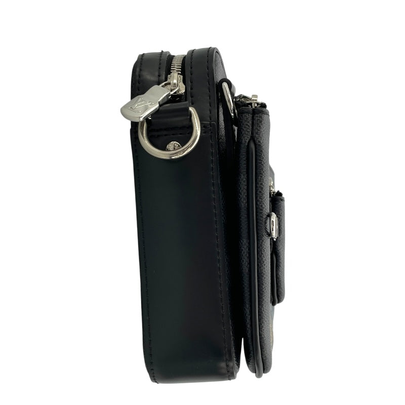 ルイ・ヴィトン LOUIS VUITTON トリオメッセンジャー N58040 ブラック ダミエ・グラフィット メンズ ショルダーバッグ