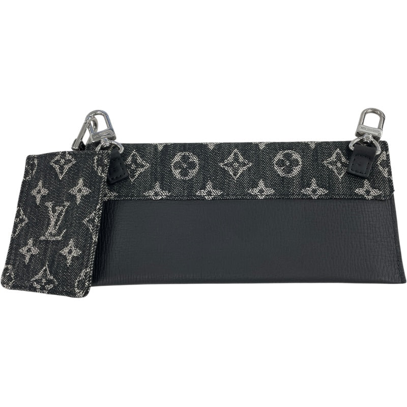 ルイ・ヴィトン LOUIS VUITTON トリオ・ポーチ M81013 モノグラム・デニム トリヨンレザー メンズ ショルダーバッグ