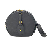 ルイ・ヴィトン LOUIS VUITTON ボワット・シャポー・スープル MM M45649 ブラック モノグラム・アンプラント レディース ショルダーバッグ