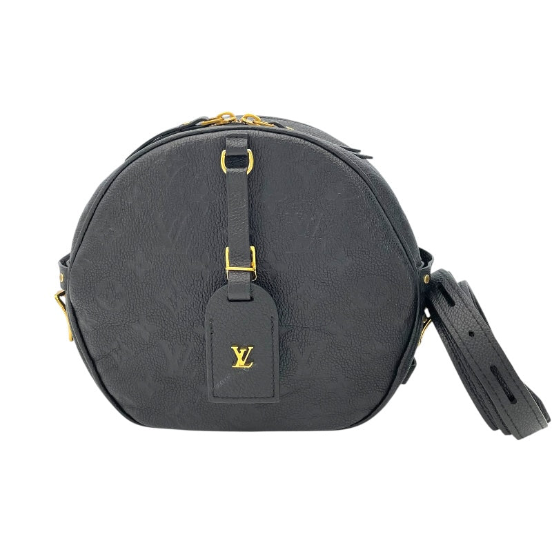 ルイ・ヴィトン LOUIS VUITTON ボワット・シャポー・スープル MM M45649 ブラック モノグラム・アンプラント レディース ショルダーバッグ