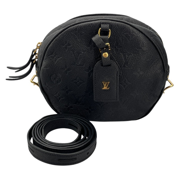 ルイ・ヴィトン LOUIS VUITTON ボワット・シャポー・スープルMM ブラック モノグラム・アンプラント レディース ショルダーバッグ